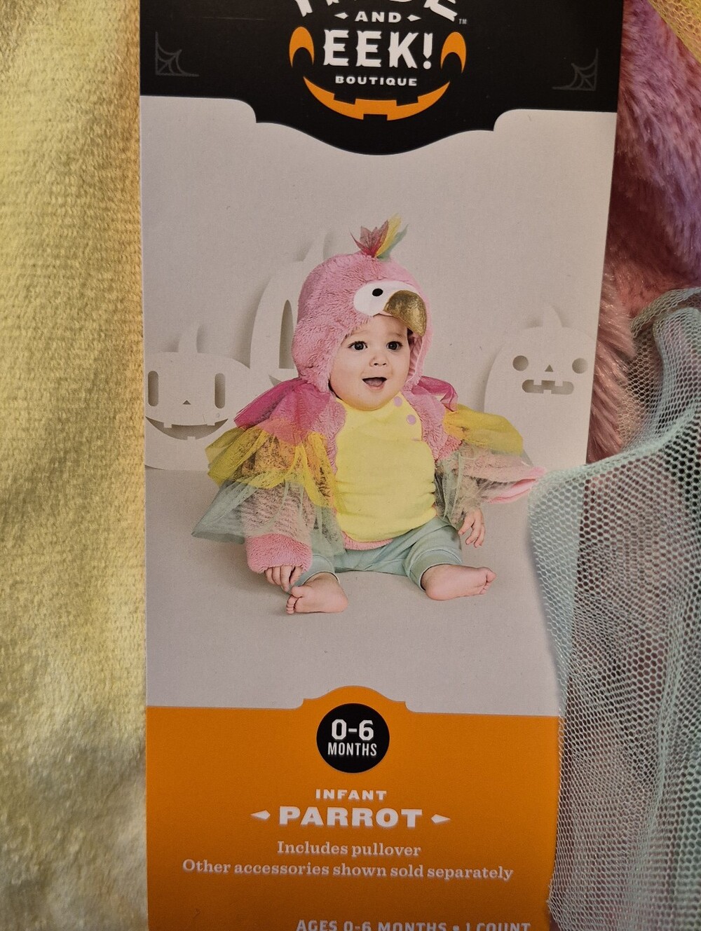 Parrot Halloween Outfit Costume Pullover Hyde & Eek! Dress-up Celebrate NEW 0-6m